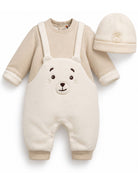 Set tutina e cappellino per neonato Timberland Kids beige con dettaglio orsetto sul davanti T61007 127 TIMBERLAND KIDS 