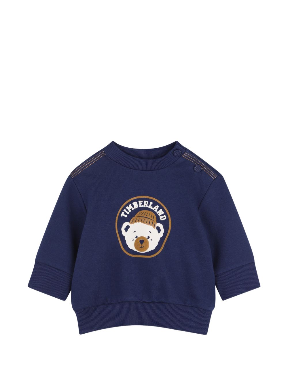 Set felpa e pantaloni per neonato Timberland Kids blu a coste con stampa T61009 84N TIMBERLAND KIDS 