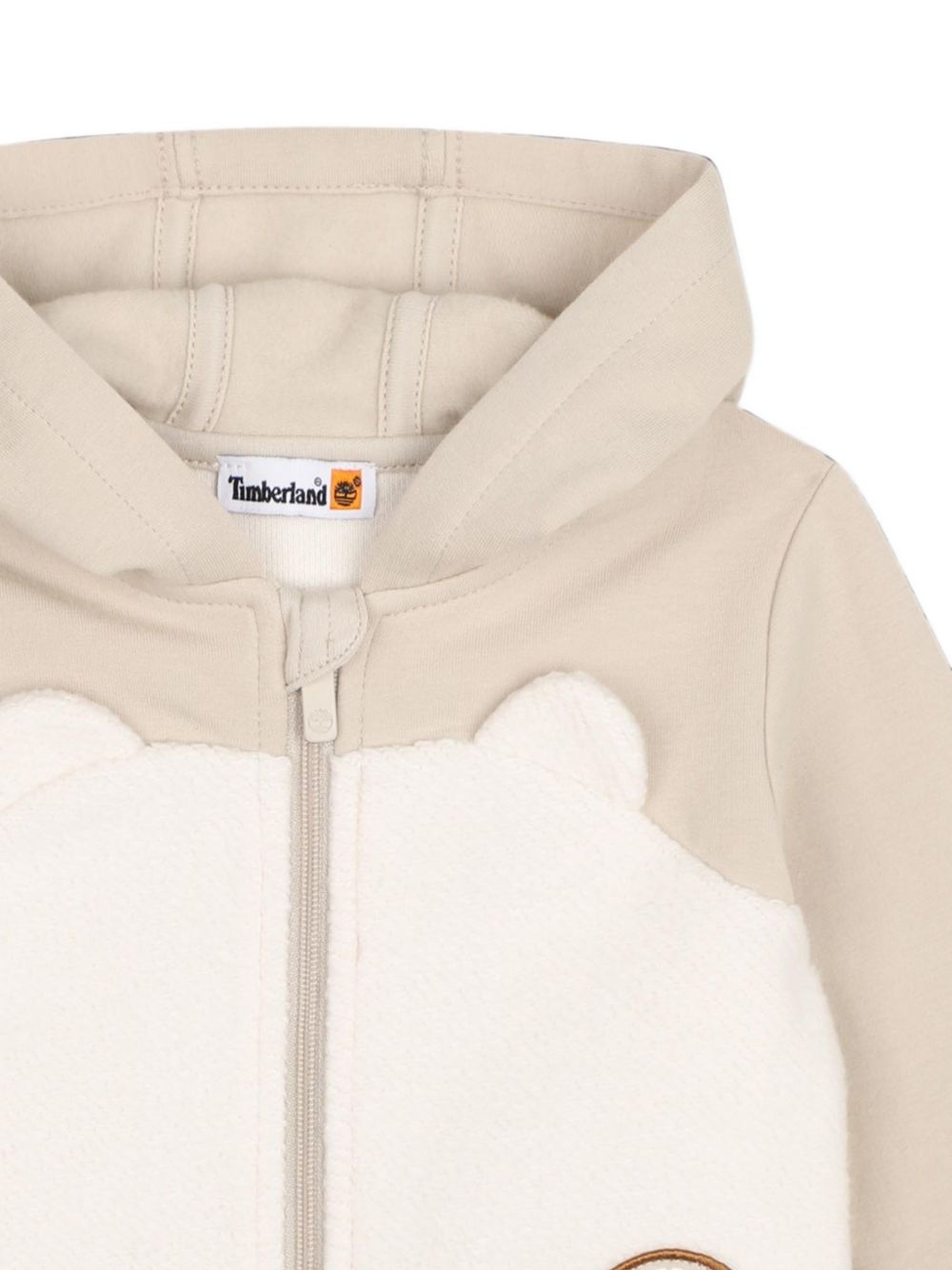 Felpa per neonato Timberland Kids beige con inserti in pile T61012 192 TIMBERLAND KIDS 