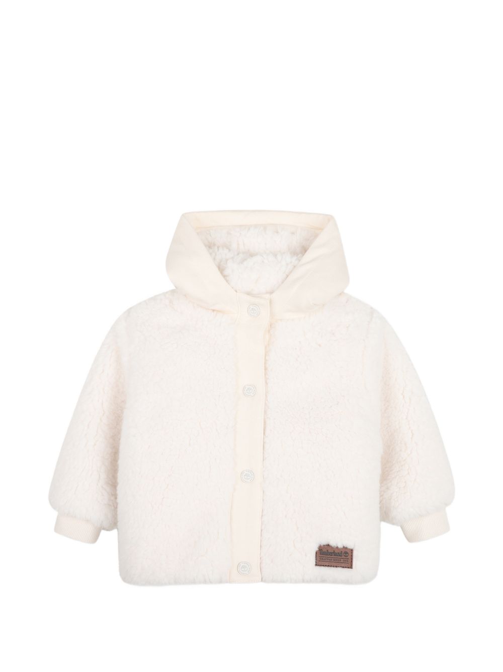 Giubbino per neonato Timberland Kids bianco con finitura in shearling T61013 127 TIMBERLAND KIDS 