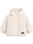 Giubbino per neonato Timberland Kids bianco con finitura in shearling T61013 127 TIMBERLAND KIDS 