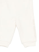 Pantaloni per neonato Timberland Kids beige con stampa logo sul lato T61015 127 TIMBERLAND KIDS 