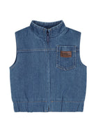Set tre pezzi per neonato Timberland Kids blu con stampa logo sul davanti T61016 84N TIMBERLAND KIDS 