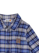 Tuta intera per neonato Timberland Kids blu con motivo a quadri T61018 84N TIMBERLAND KIDS 