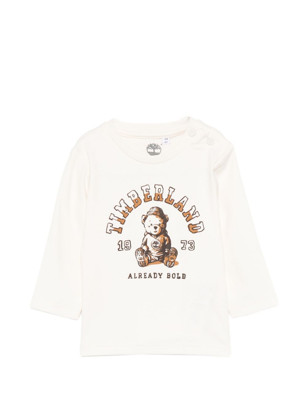 T-shirt per neonato Timberland Kids bianca con stampa grafica T61020 127 TIMBERLAND KIDS 
