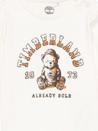 T-shirt per neonato Timberland Kids bianca con stampa grafica T61020 127 TIMBERLAND KIDS 