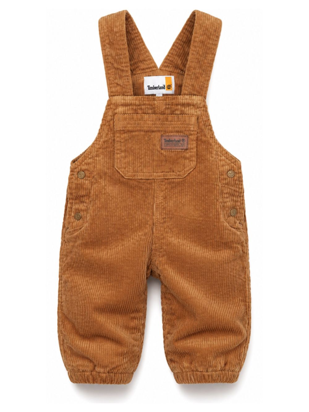 Salopette per neonato Timberland Kids marrone con trama a coste T61021 325 TIMBERLAND KIDS 
