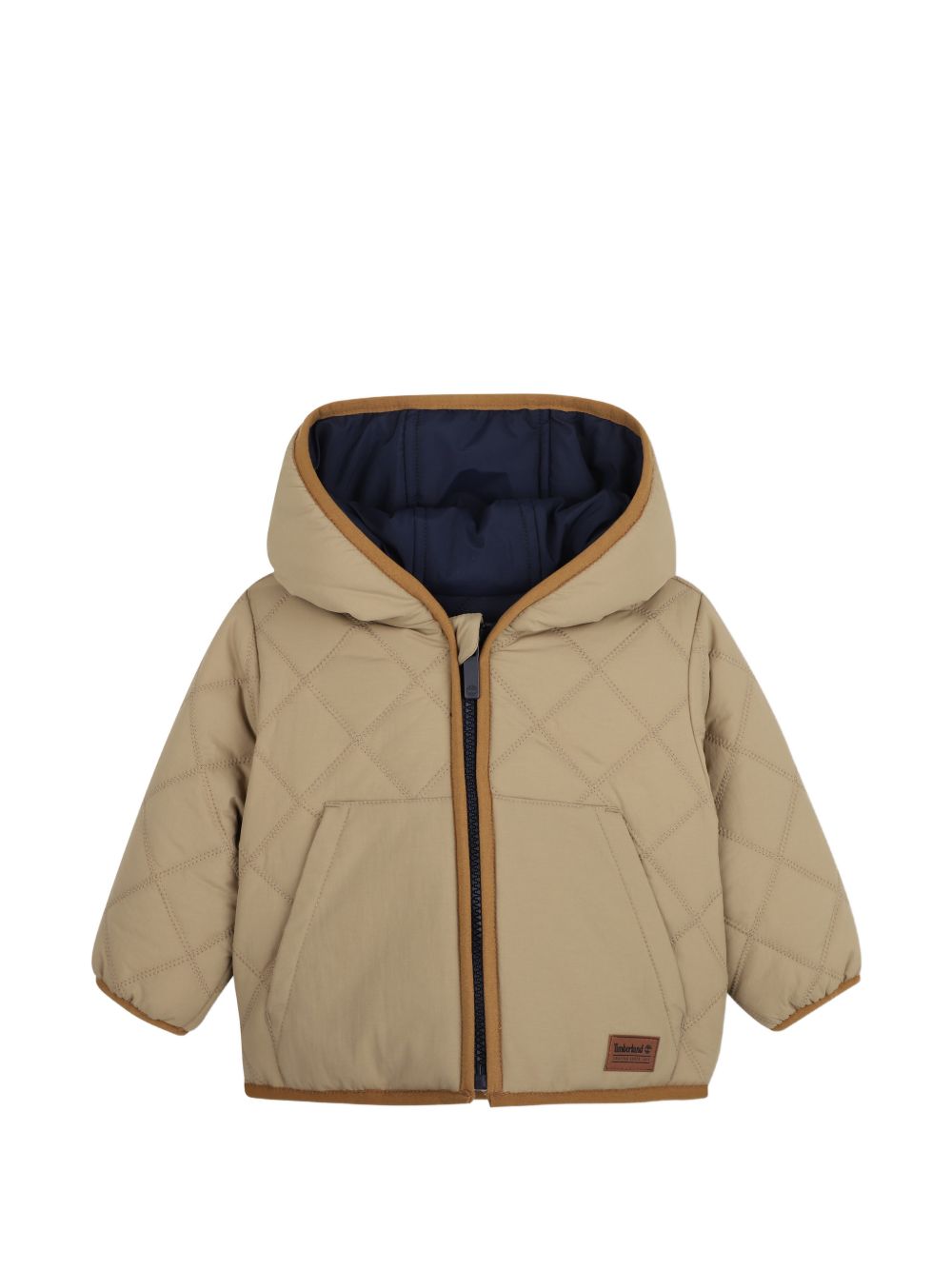 Giacca per neonato Timberland Kids blu con design reversibile trapuntata T61023 659 TIMBERLAND KIDS 