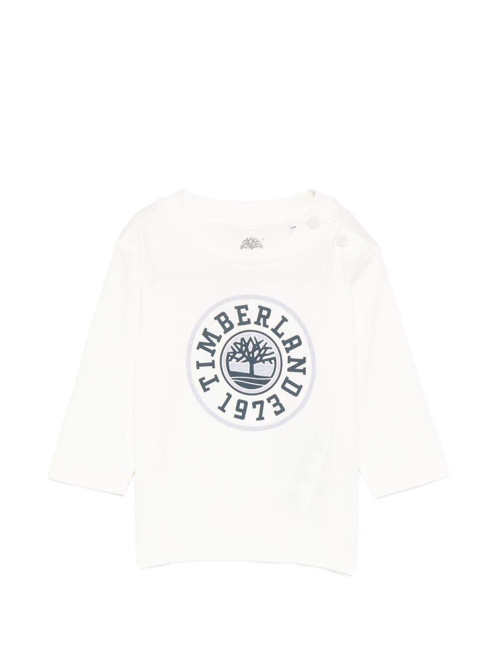 T-shirt per neonato Timberland Kids bianca con stampa grafica logo T61026 127 TIMBERLAND KIDS 