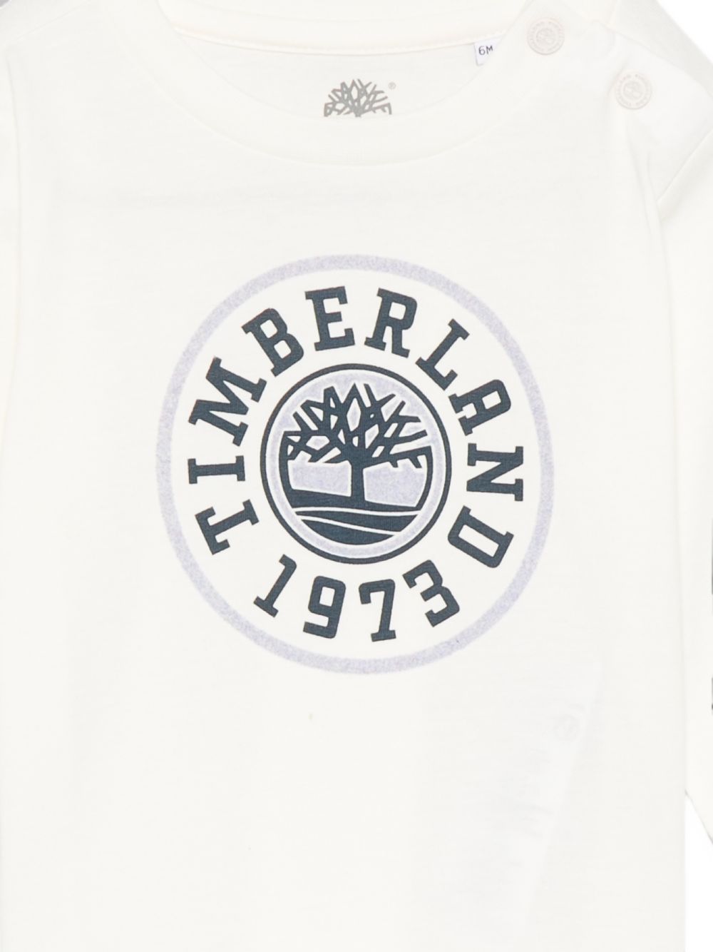 T-shirt per neonato Timberland Kids bianca con stampa grafica logo T61026 127 TIMBERLAND KIDS 