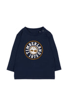 T-shirt per neonato Timberland Kids blu con stampa grafica T61026 849 TIMBERLAND KIDS 