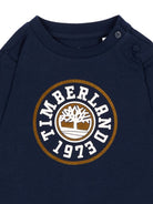 T-shirt per neonato Timberland Kids blu con stampa grafica T61026 849 TIMBERLAND KIDS 