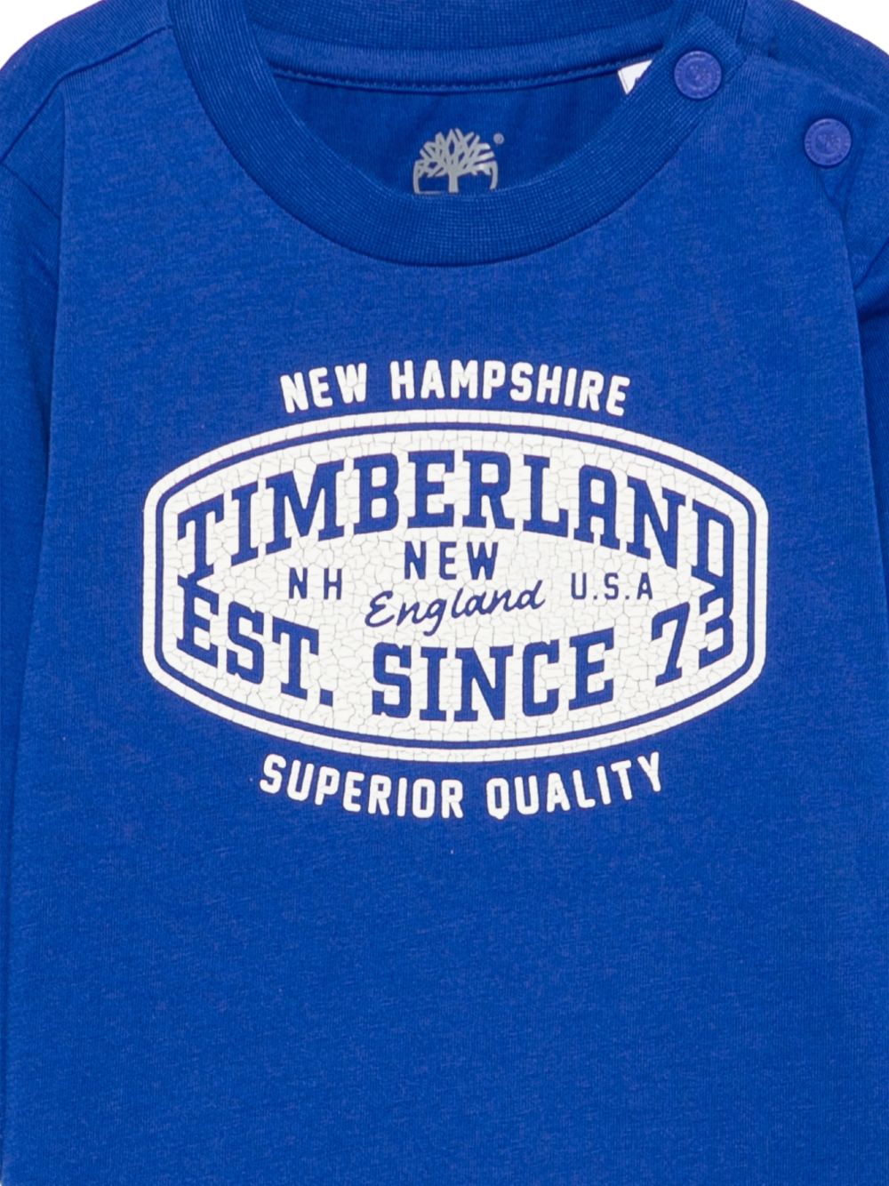 T-shirt per neonato Timberland Kids blu con stampa grafica con logo T61027 829 TIMBERLAND KIDS 