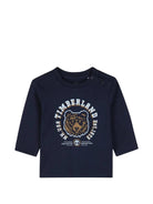 T-shirt per neonato Timberland Kids blu con stampa grafica T61029 849 TIMBERLAND KIDS 