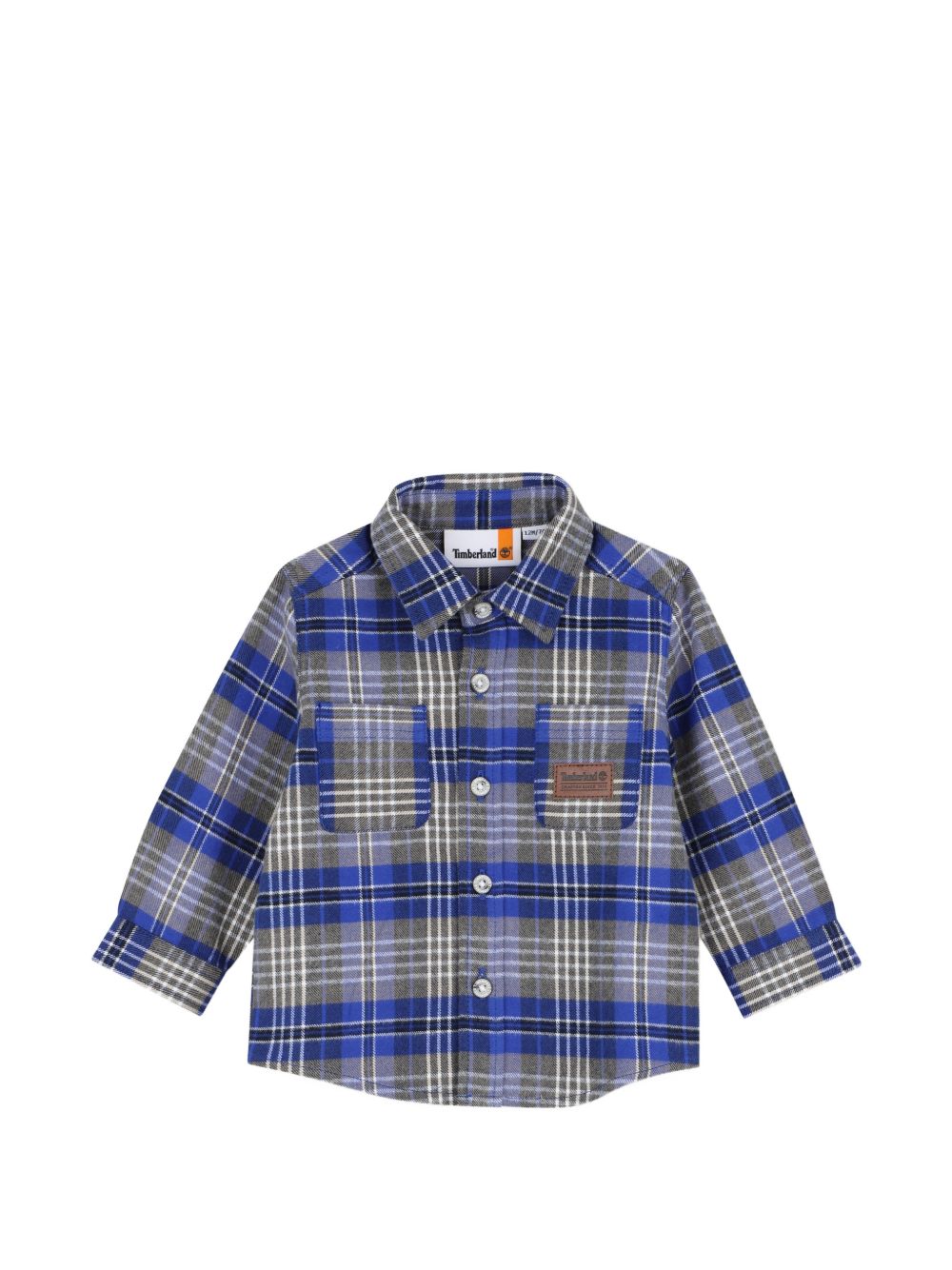 Camicia per neonato Timberland Kids blu con motivo a quadri T61039 829 TIMBERLAND KIDS 