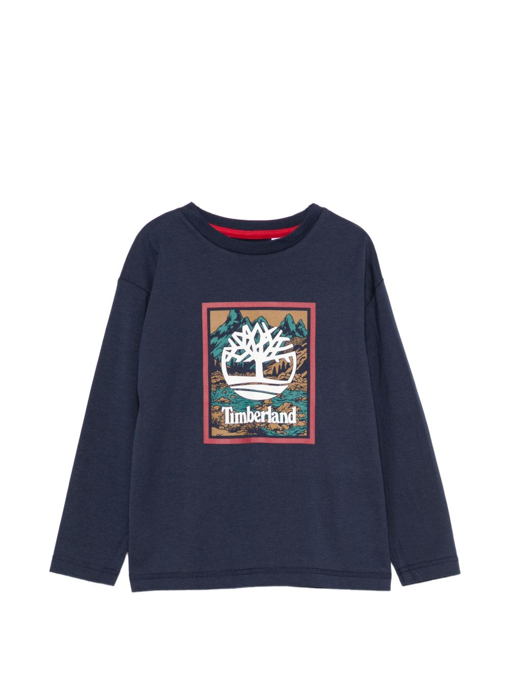 T-shirt per bambino Timberland Kids blu con stampa grafica T61052 849 TIMBERLAND KIDS 
