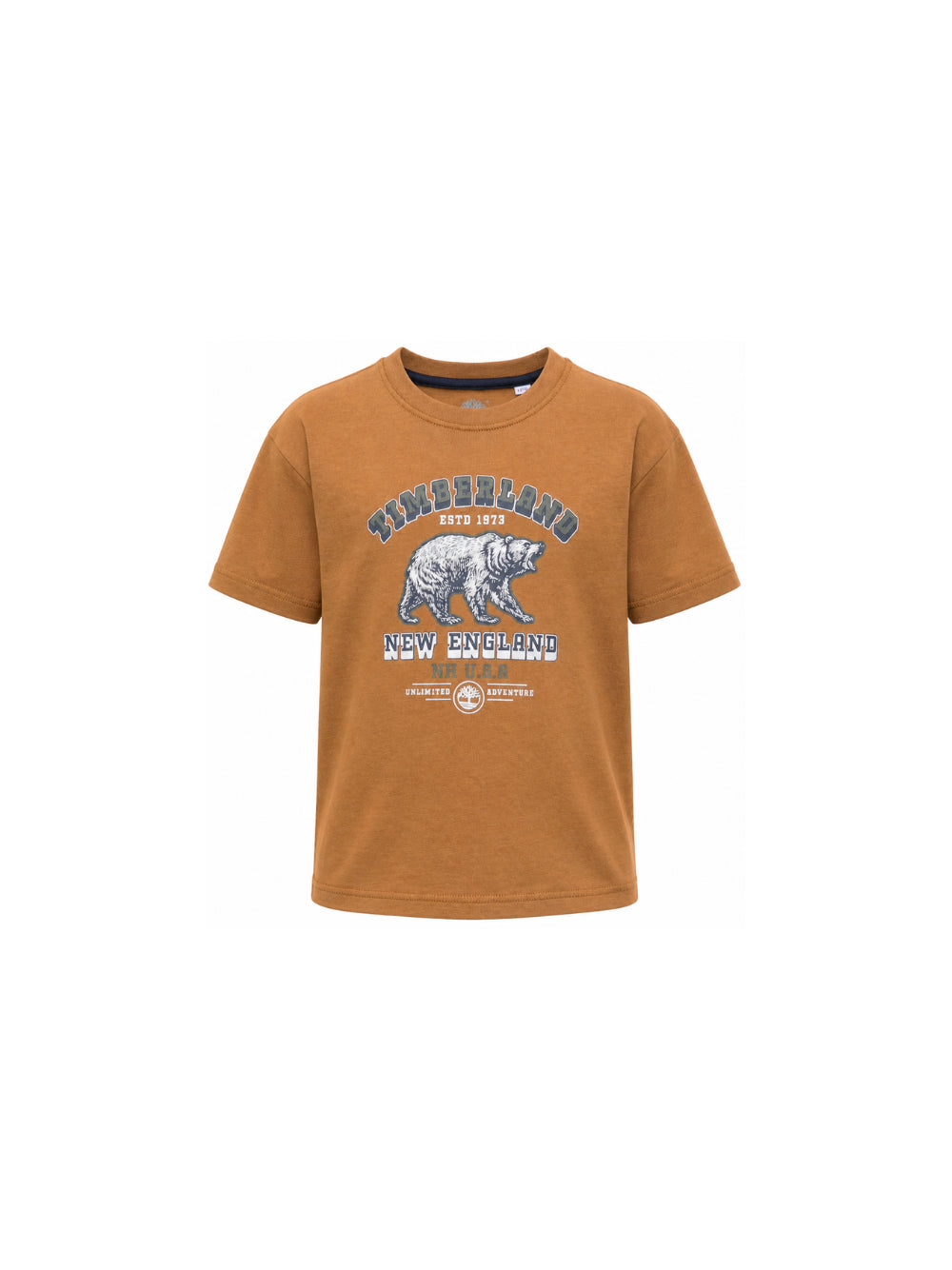 T-shirt per bambino Timberland Kids marrone con stampa grafica T61053 325 TIMBERLAND KIDS 