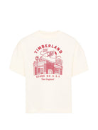 T-shirt per bambino Timberland Kids color crema con stampa grafica T61054 127 TIMBERLAND KIDS 
