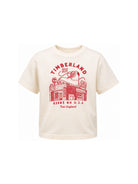 T-shirt per bambino Timberland Kids color crema con stampa grafica T61054 127 TIMBERLAND KIDS 