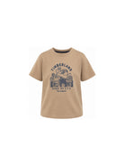 T-shirt per bambino Timberland Kids beige con stampa grafica T61054 659 TIMBERLAND KIDS 