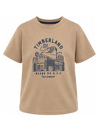 T-shirt per bambino Timberland Kids beige con stampa grafica T61054 659 TIMBERLAND KIDS 