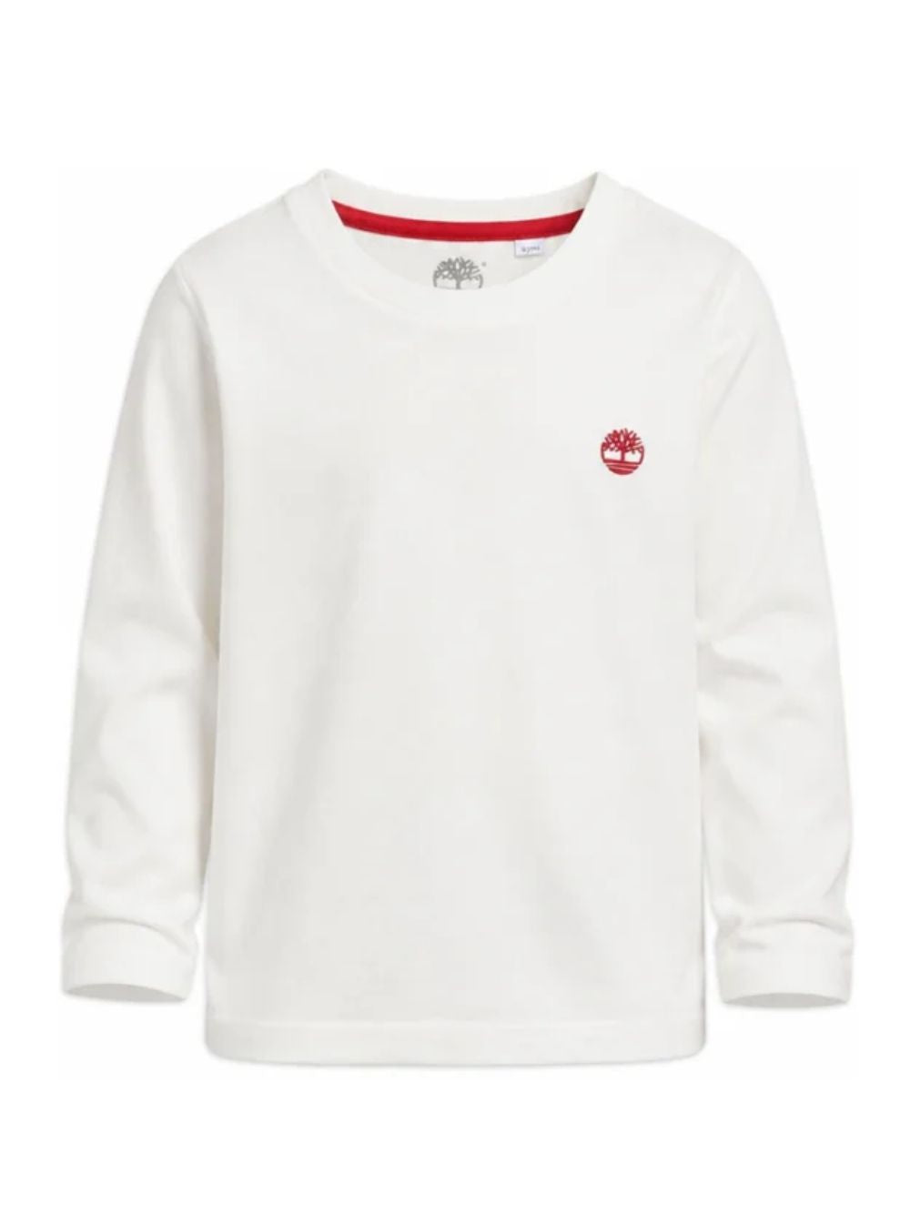 T-shirt per bambino Timberland Kids bianca con applicazione logo T61056 127 TIMBERLAND KIDS 