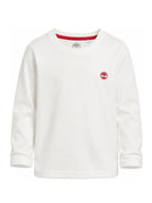 T-shirt per bambino Timberland Kids bianca con applicazione logo T61056 127 TIMBERLAND KIDS 
