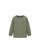 T-shirt per bambino Timberland Kids verde con applicazione logo T61056 730 TIMBERLAND KIDS 