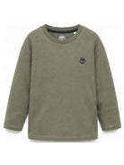 T-shirt per bambino Timberland Kids verde con applicazione logo T61056 730 TIMBERLAND KIDS 