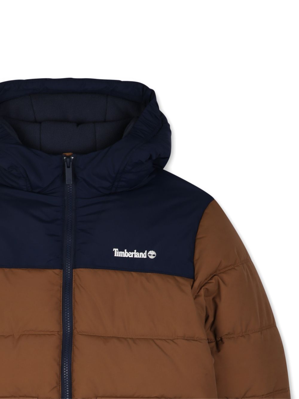 Giubbino per bambino Timberland Kids marrone con design color-block T61057 325 TIMBERLAND KIDS 