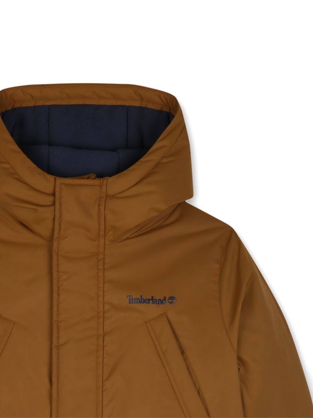 Giubbino per bambino Timberland Kids marrone con stampa logo sul petto T61061 325 TIMBERLAND KIDS 