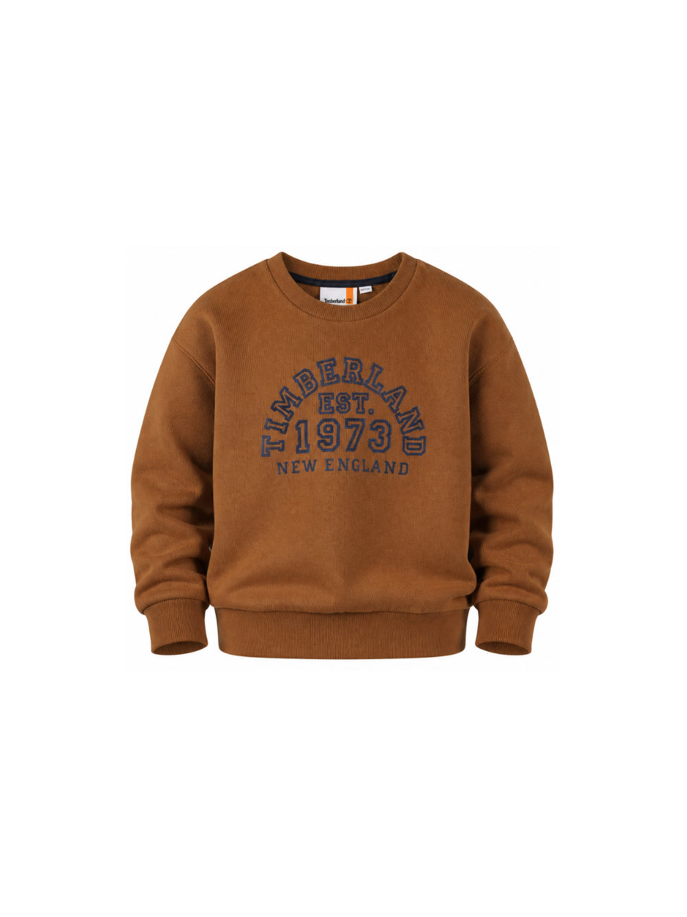 Felpa per bambino Timberland Kids marrone con stampa logo T61062 325 TIMBERLAND KIDS 