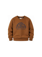 Felpa per bambino Timberland Kids marrone con stampa logo T61062 325 TIMBERLAND KIDS 