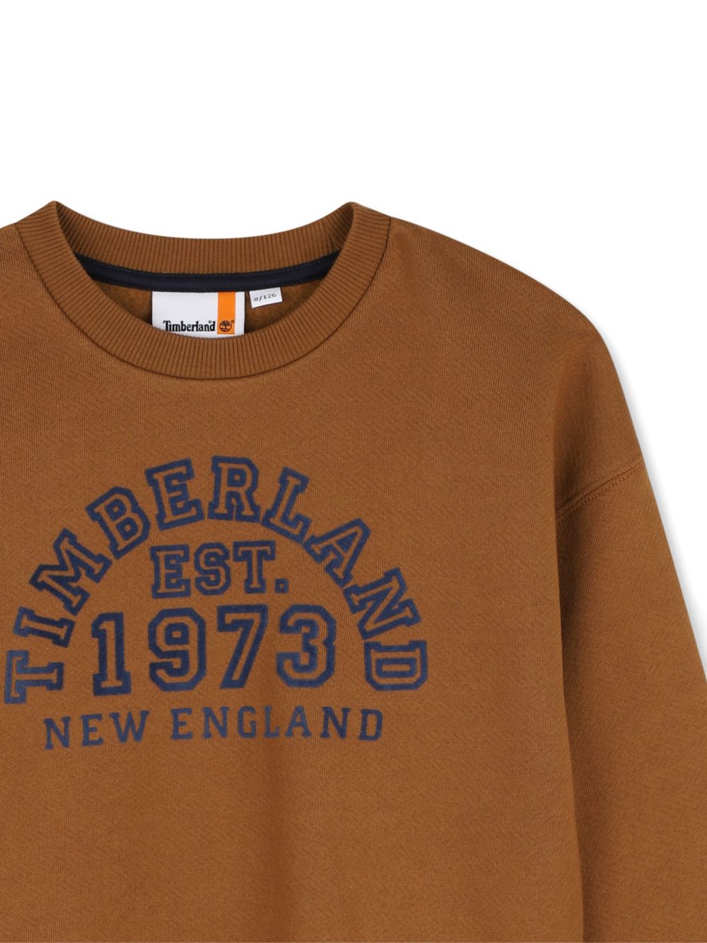 Felpa per bambino Timberland Kids marrone con stampa logo T61062 325 TIMBERLAND KIDS 
