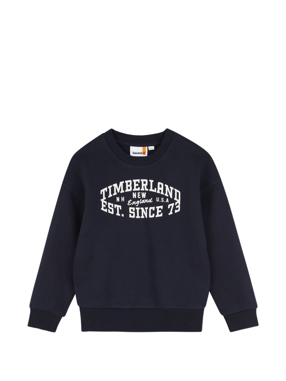 Felpa per bambino Timberland Kids blu con stampa logo sul davanti T61063 849 TIMBERLAND KIDS 