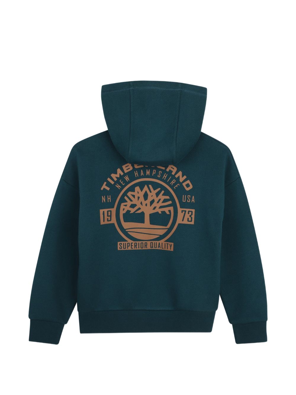 Felpa per bambino Timberland Kids verde con stampa del logo sul retro T61067 68R TIMBERLAND KIDS 