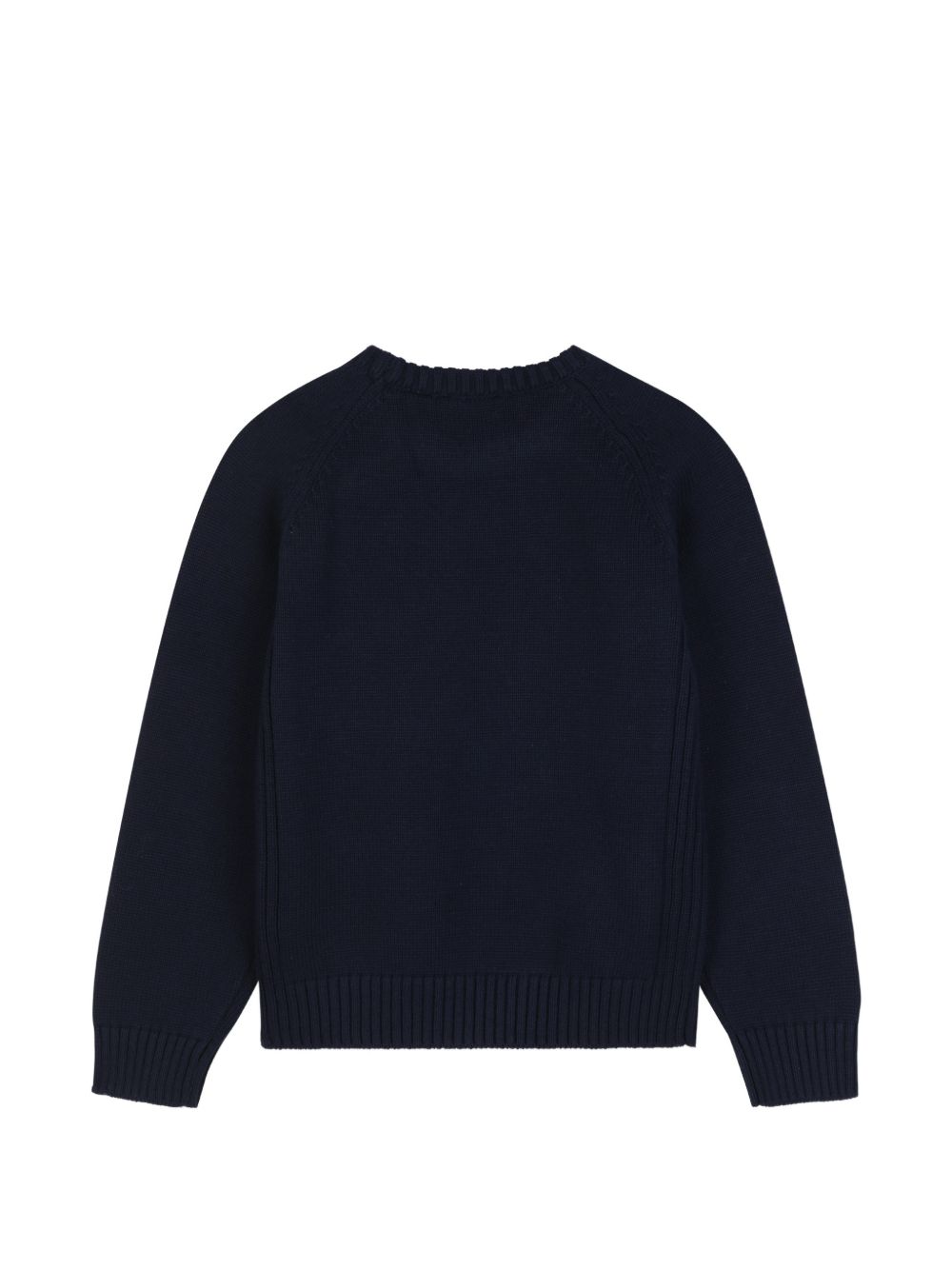 Maglione per bambino Timberland Kids blu con applicazione frontale del logo T61081 849 TIMBERLAND KIDS 