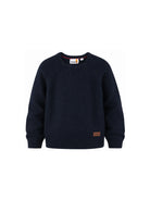 Maglione per bambino Timberland Kids blu con applicazione frontale del logo T61081 849 TIMBERLAND KIDS 