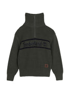 Maglione per bambino Timberland Kids verde con trama a coste T61082 730 TIMBERLAND KIDS 