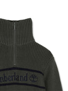 Maglione per bambino Timberland Kids verde con trama a coste T61082 730 TIMBERLAND KIDS 