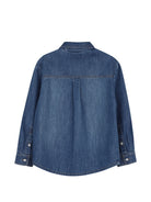 Camicia per bambino Timberland Kids in denim con applicazione logo T61085 Z25 TIMBERLAND KIDS 