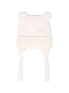 Berretto per neonato Timberland Kids bianco con dettaglio orsetto sul davanti T61093 127 TIMBERLAND KIDS 