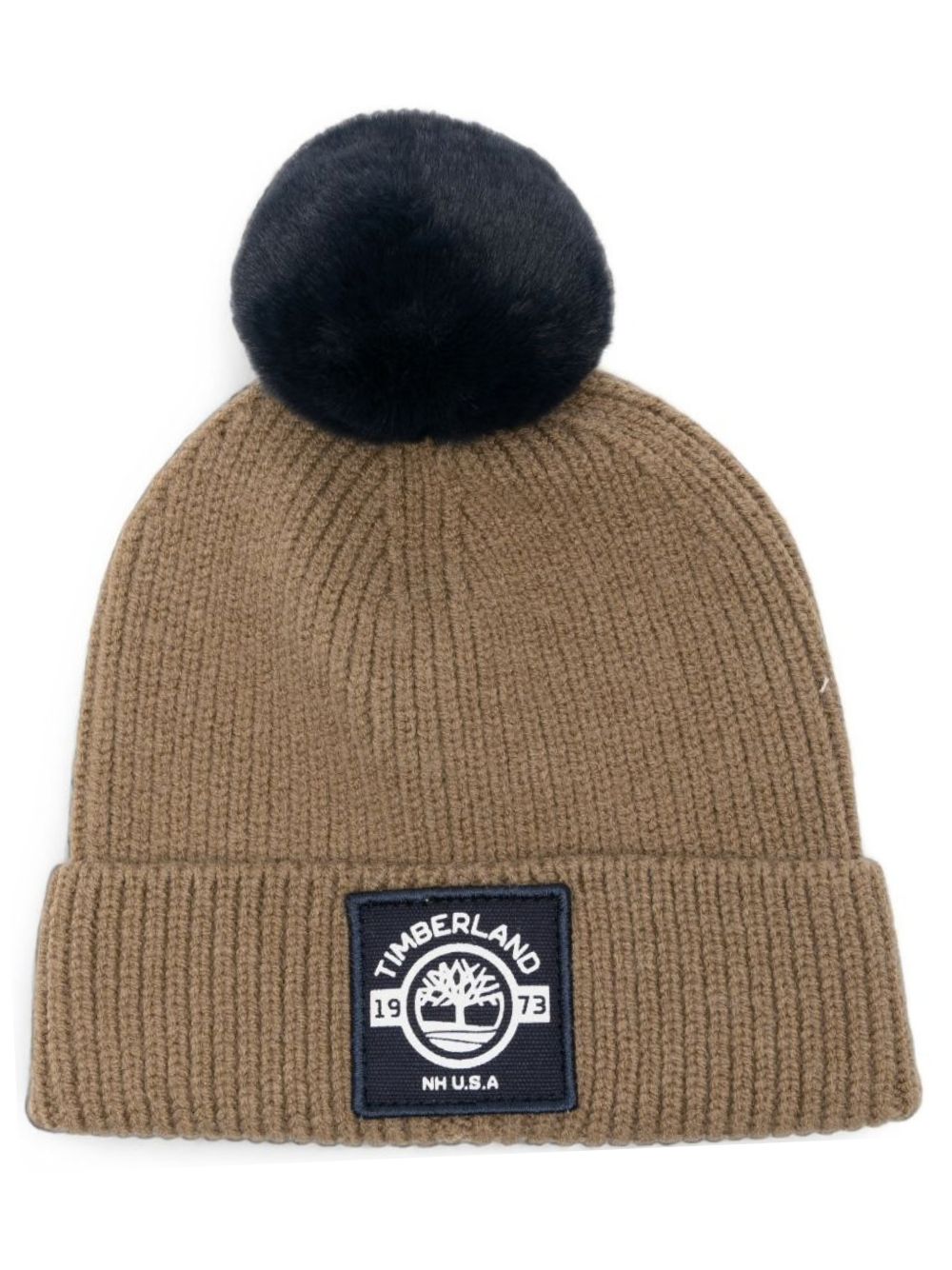 Cappello per bambino Timberland Kids verde con pompon T61095 659 TIMBERLAND KIDS 