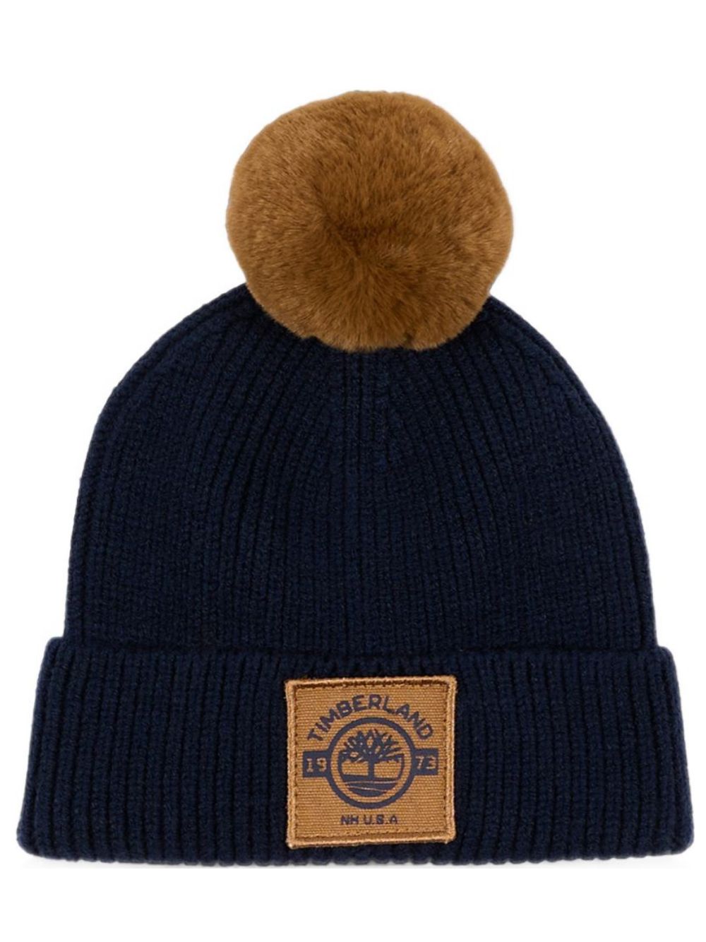 Cappello per bambino Timberland Kids blu con pompon T61095 849 TIMBERLAND KIDS 