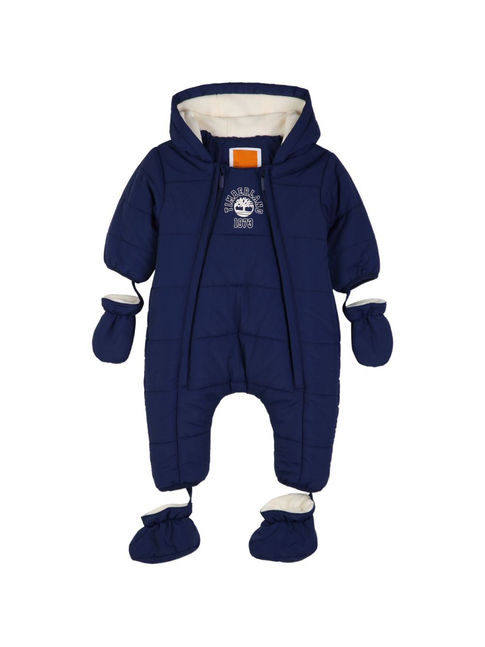 Tuta da neve per neonato Timberland Kids blu con design imbottito T61114 84N TIMBERLAND KIDS 
