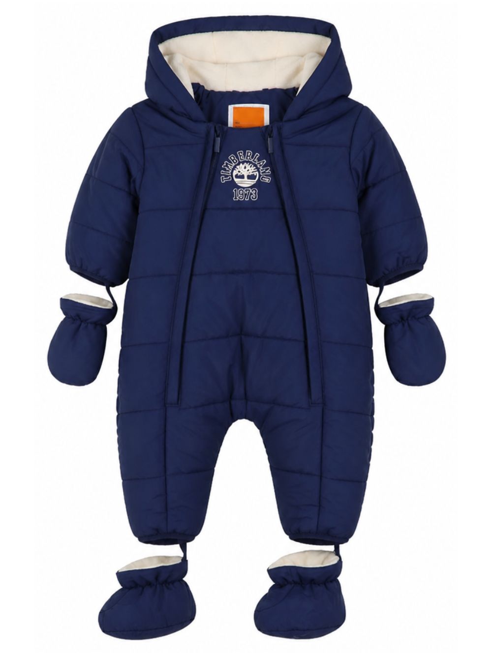 Tuta da neve per neonato Timberland Kids blu con design imbottito T61114 84N TIMBERLAND KIDS 