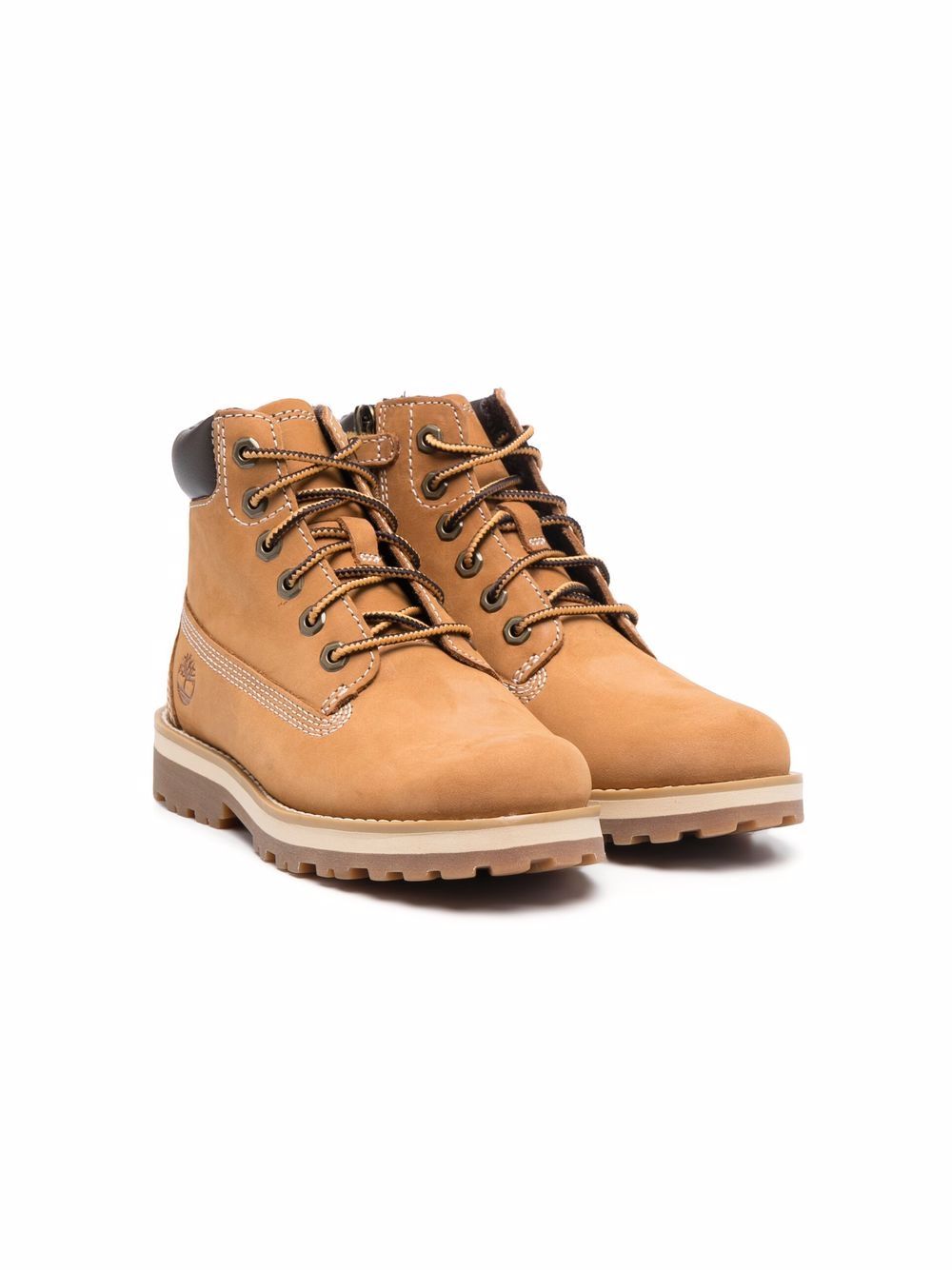 Stivali per bambini Timberland Kids marrone con logo laterale goffrato TB0A27BB 2311 TIMBERLAND KIDS 