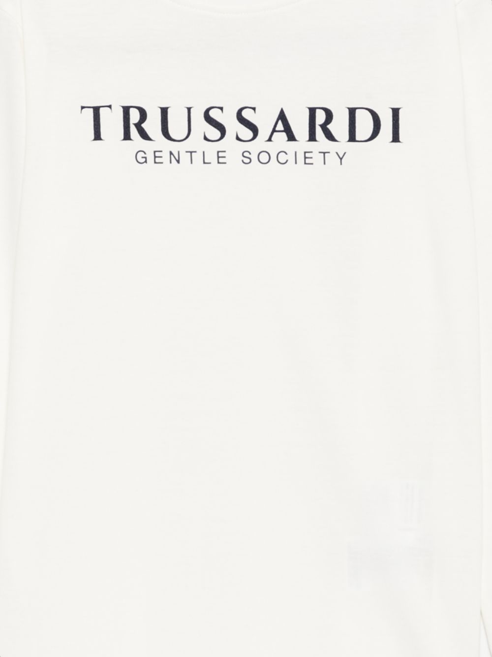 T-shirt per bambino Trussardi Kids bianca con stampa del logo TBA26007TS OFF-WHITE TRUSSARDI KIDS 