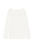 T-shirt per bambino Trussardi Kids bianca con stampa del logo TBA26007TS OFF-WHITE TRUSSARDI KIDS 