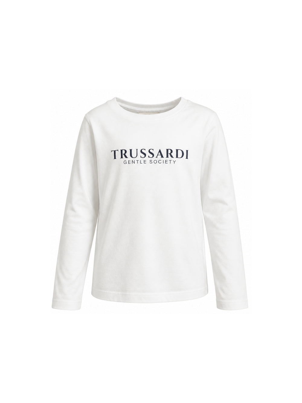 T-shirt per bambino Trussardi Kids bianca con stampa del logo TBA26007TS OFF-WHITE TRUSSARDI KIDS 